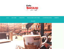 Tablet Screenshot of caffebatani.it